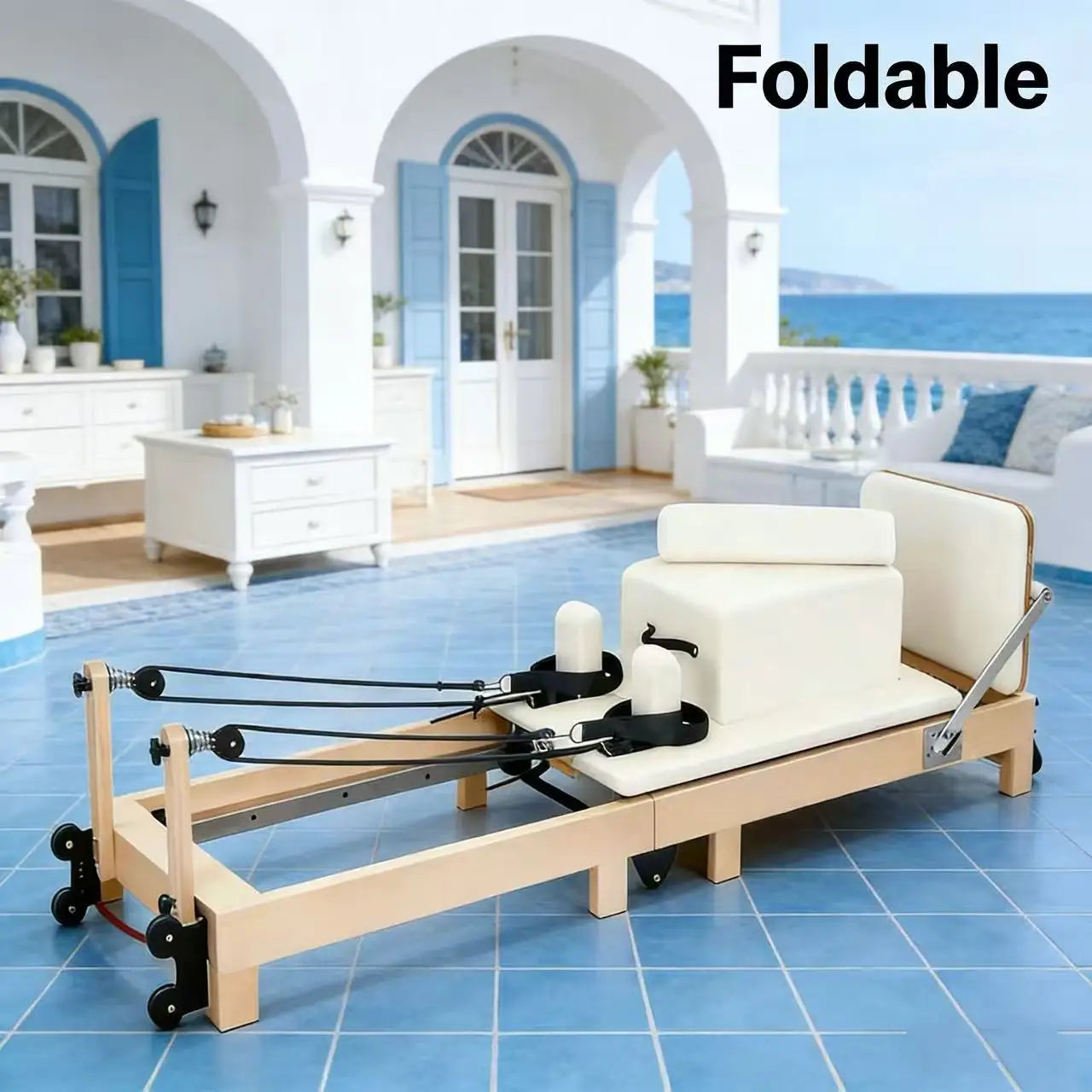 Reformer Pliable Bois Piega - exercice en séance