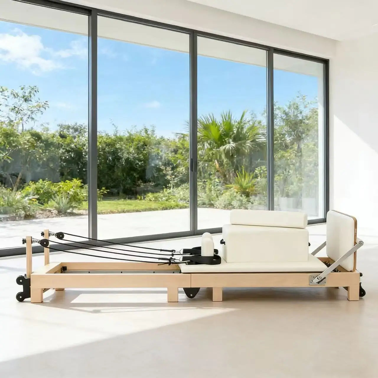 Reformer Pilates Pliable Bois Piega PilateForm - coloris noir