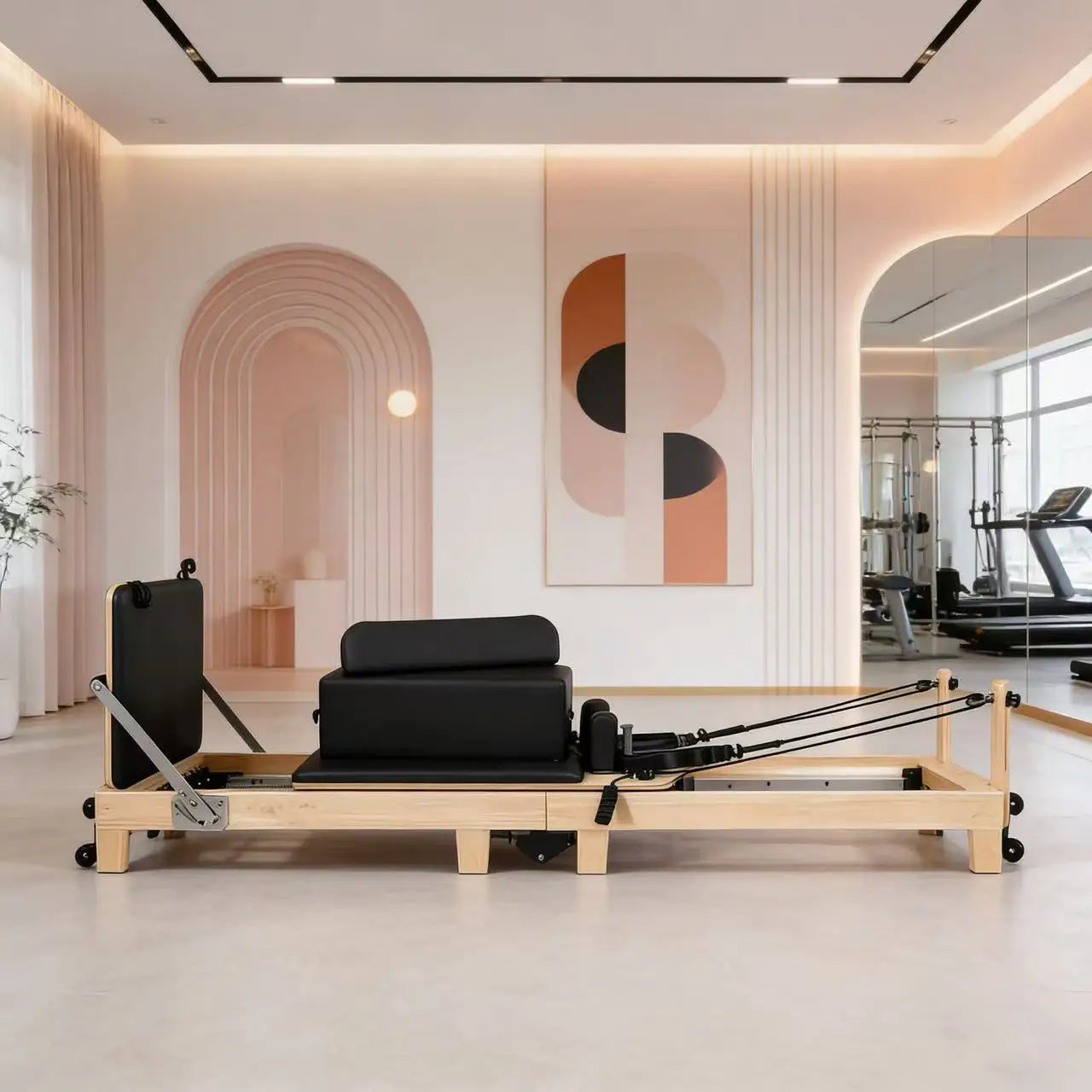 Reformer Pliable Bois Piega - rangé plié contre un mur