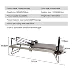 Reformer Air aluminium - dimensions ouvert et plié